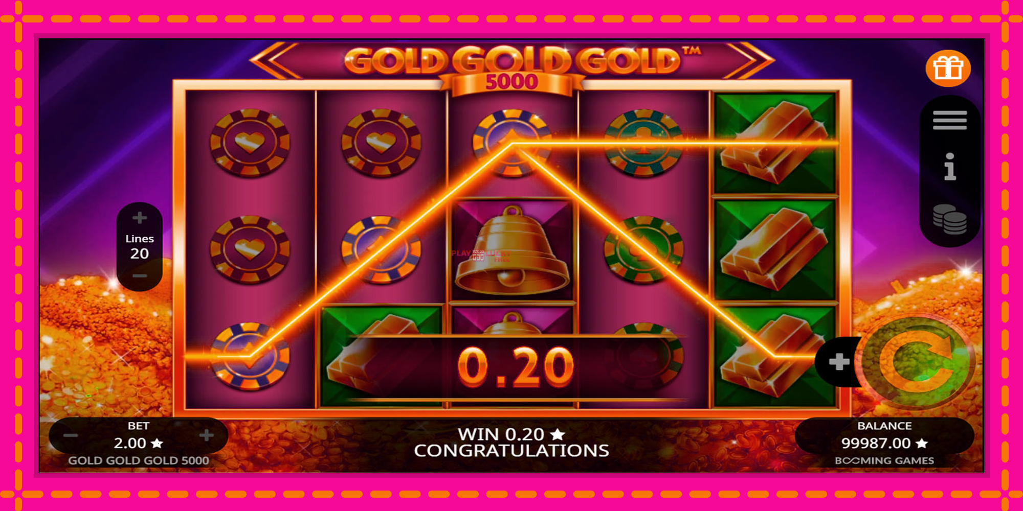 Безплатна игра в Gold Gold Gold 5000 без регистрация, картина 3