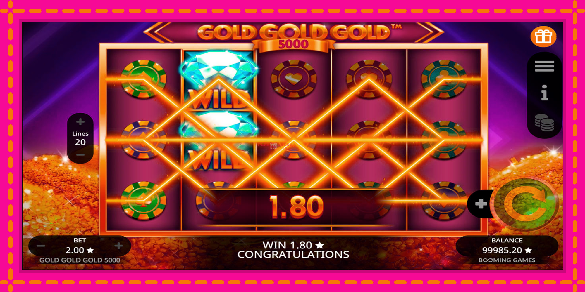 Безплатна игра в Gold Gold Gold 5000 без регистрация, картина 4