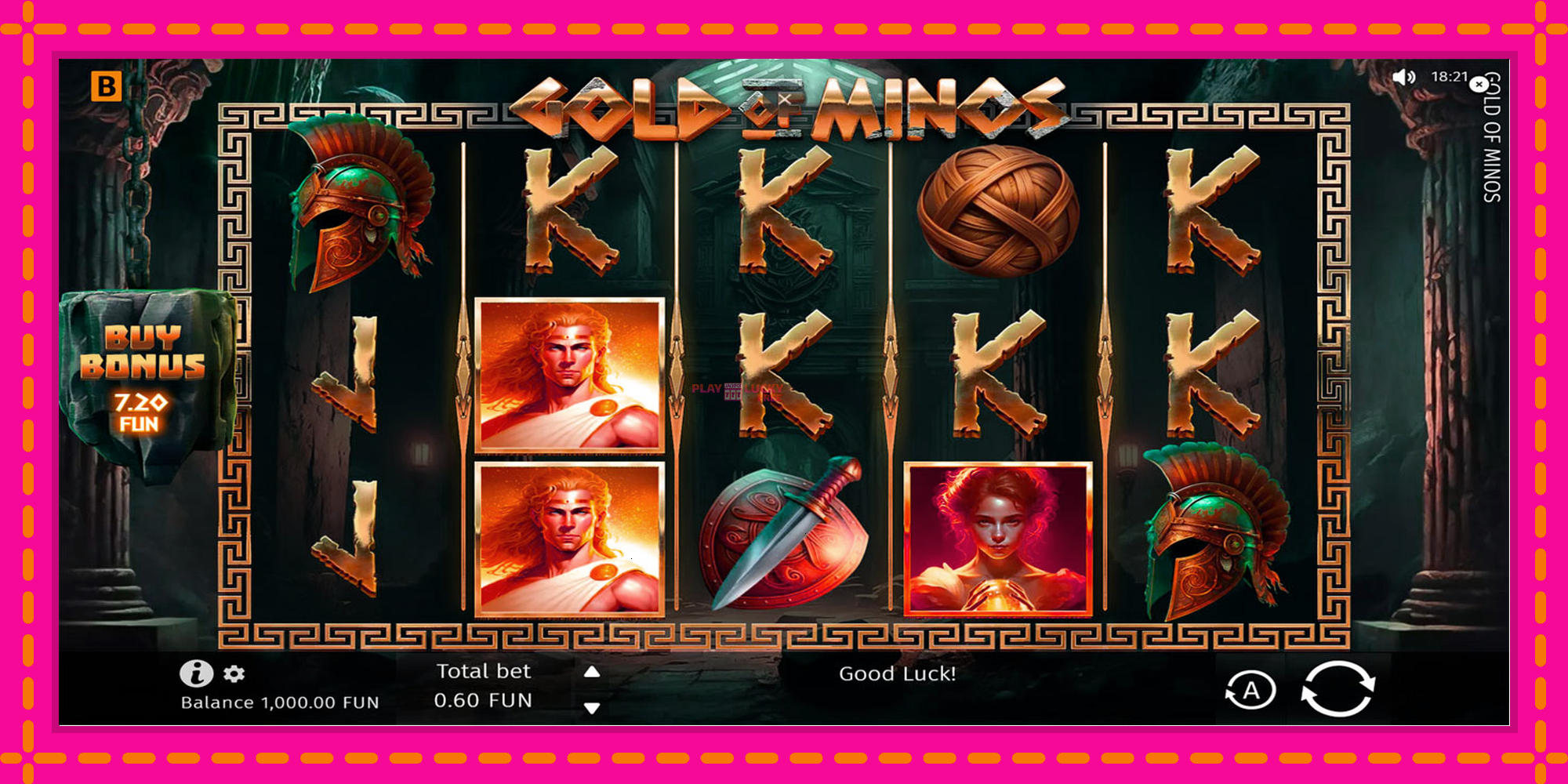 Безплатна игра в Gold of Minos без регистрация, картина 1