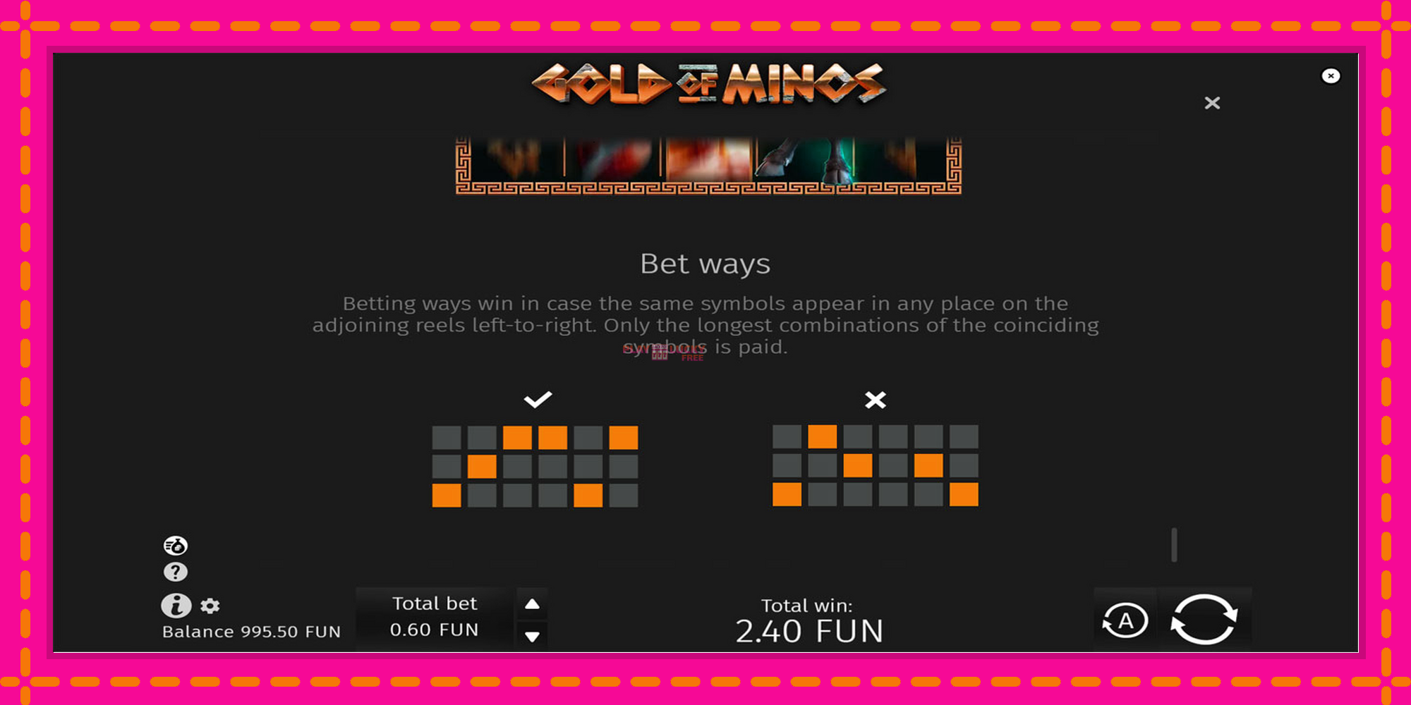 Безплатна игра в Gold of Minos без регистрация, картина 7