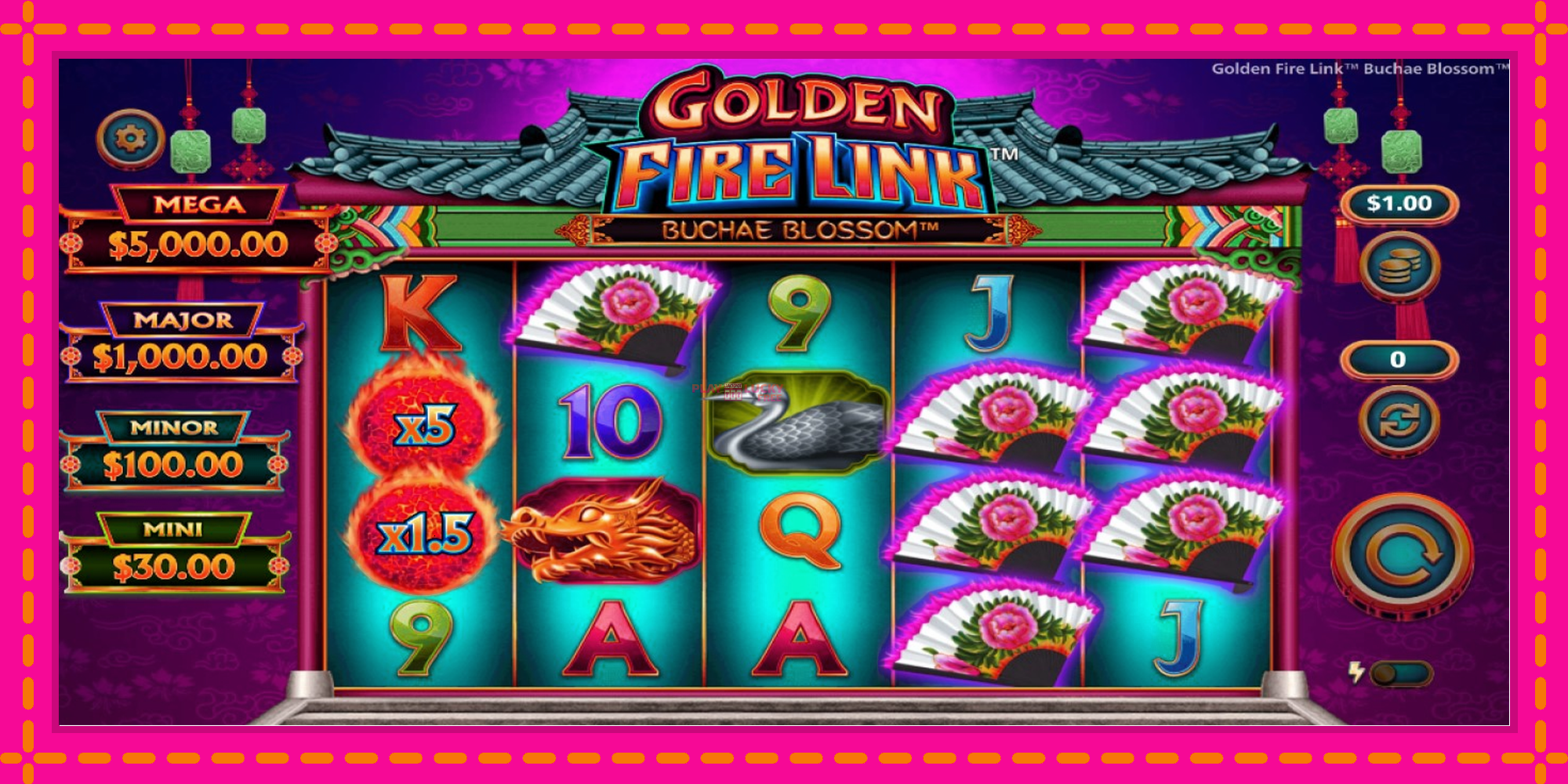 Безплатна игра в Golden Fire Link Buchae Blossom без регистрация, картина 2