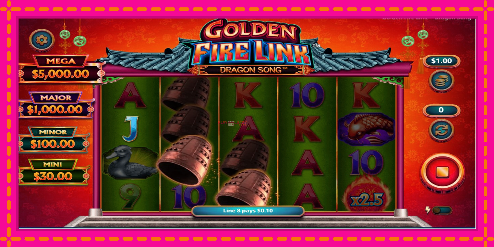 Безплатна игра в Golden Fire Link Dragon Song без регистрация, картина 3