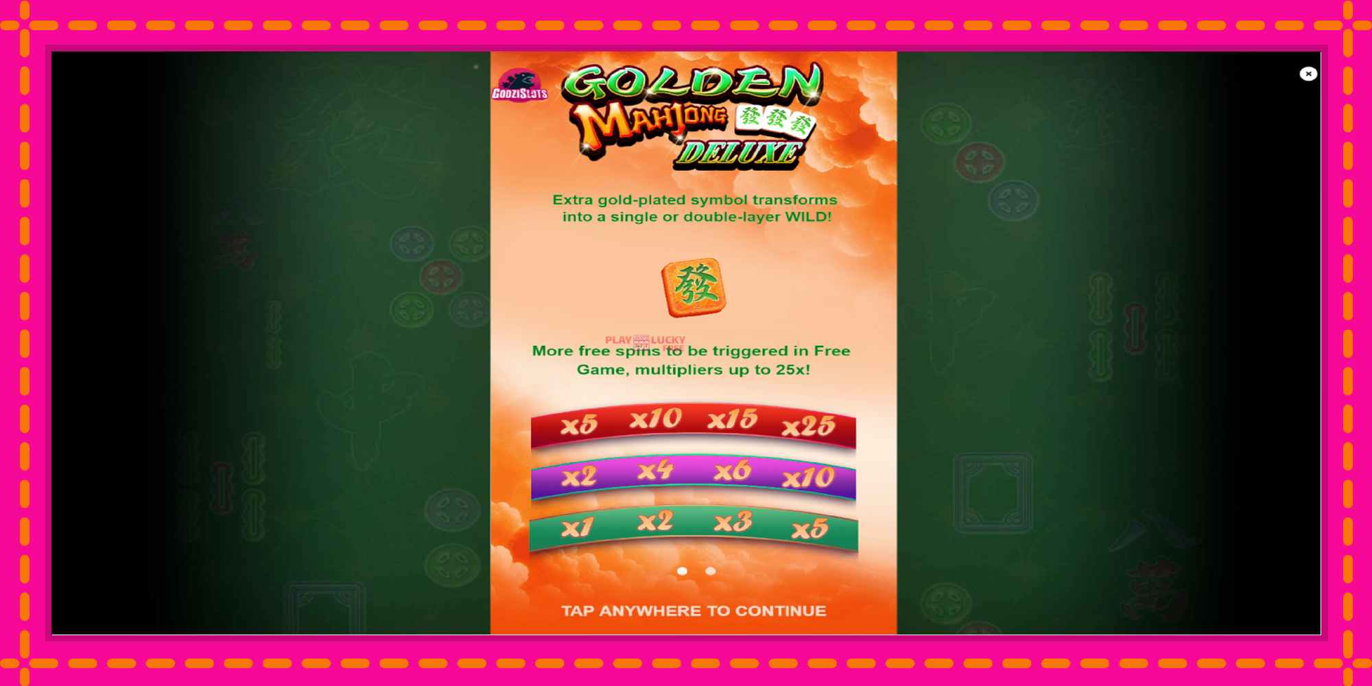 Безплатна игра в Golden Mahjong Deluxe без регистрация, картина 1