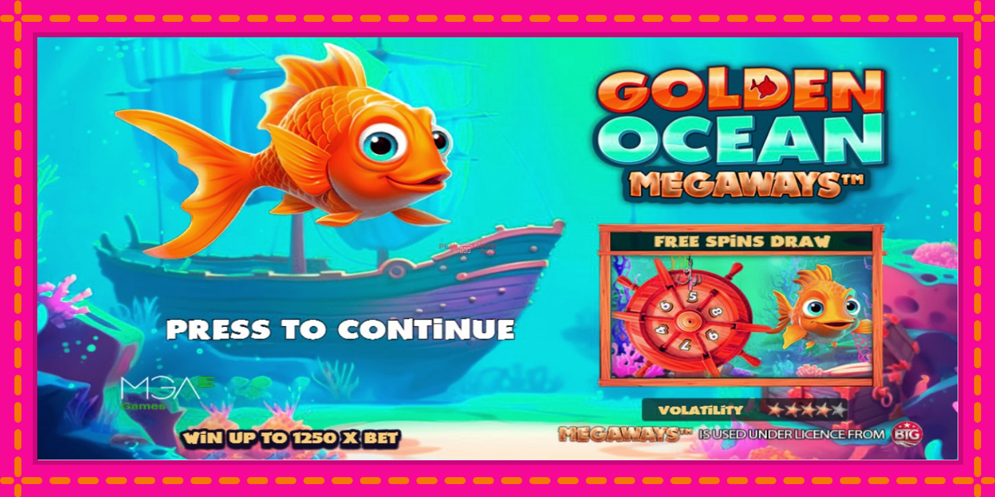 Безплатна игра в Golden Ocean Megaways без регистрация, картина 1