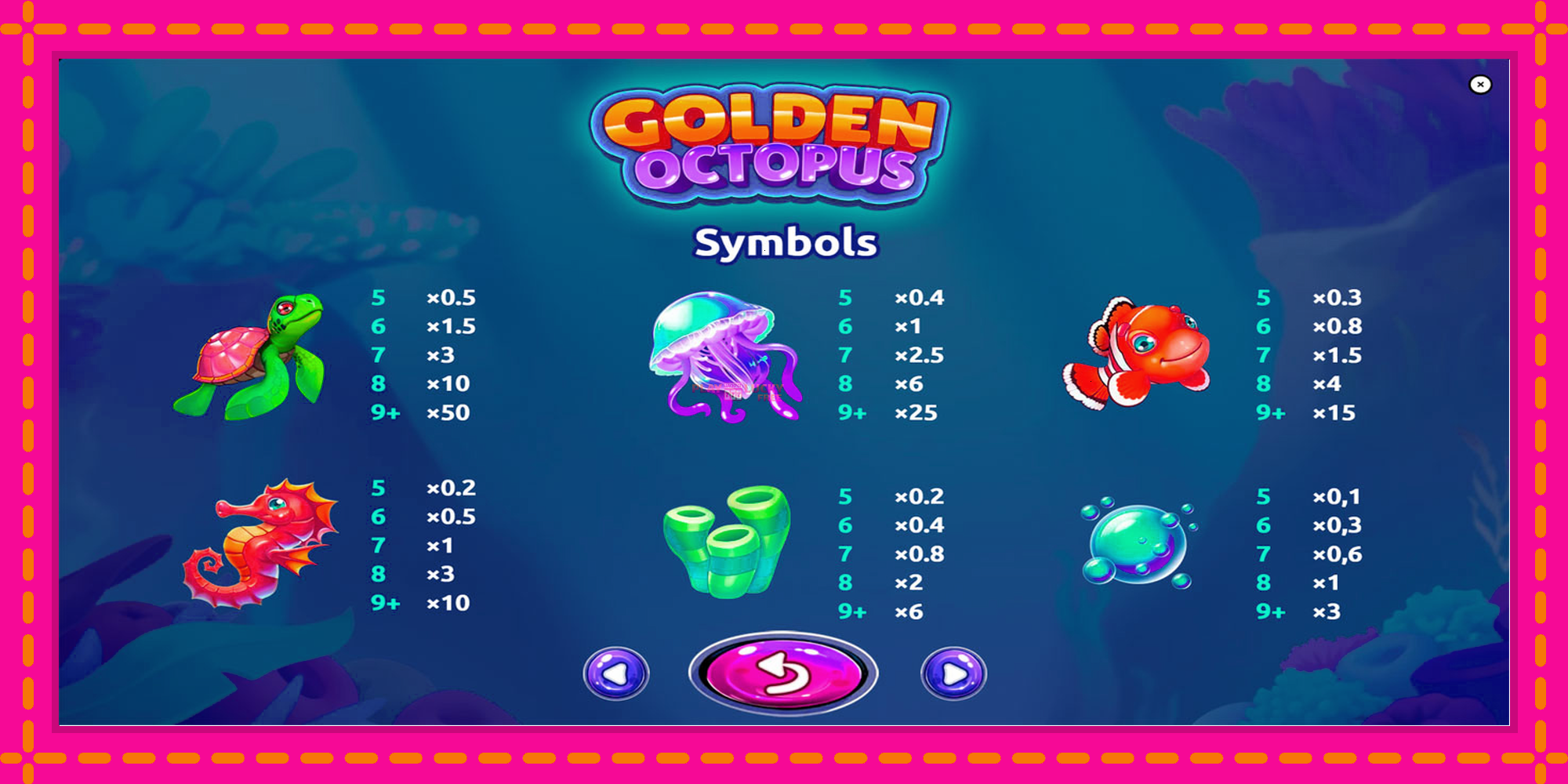 Безплатна игра в Golden Octopus без регистрация, картина 6