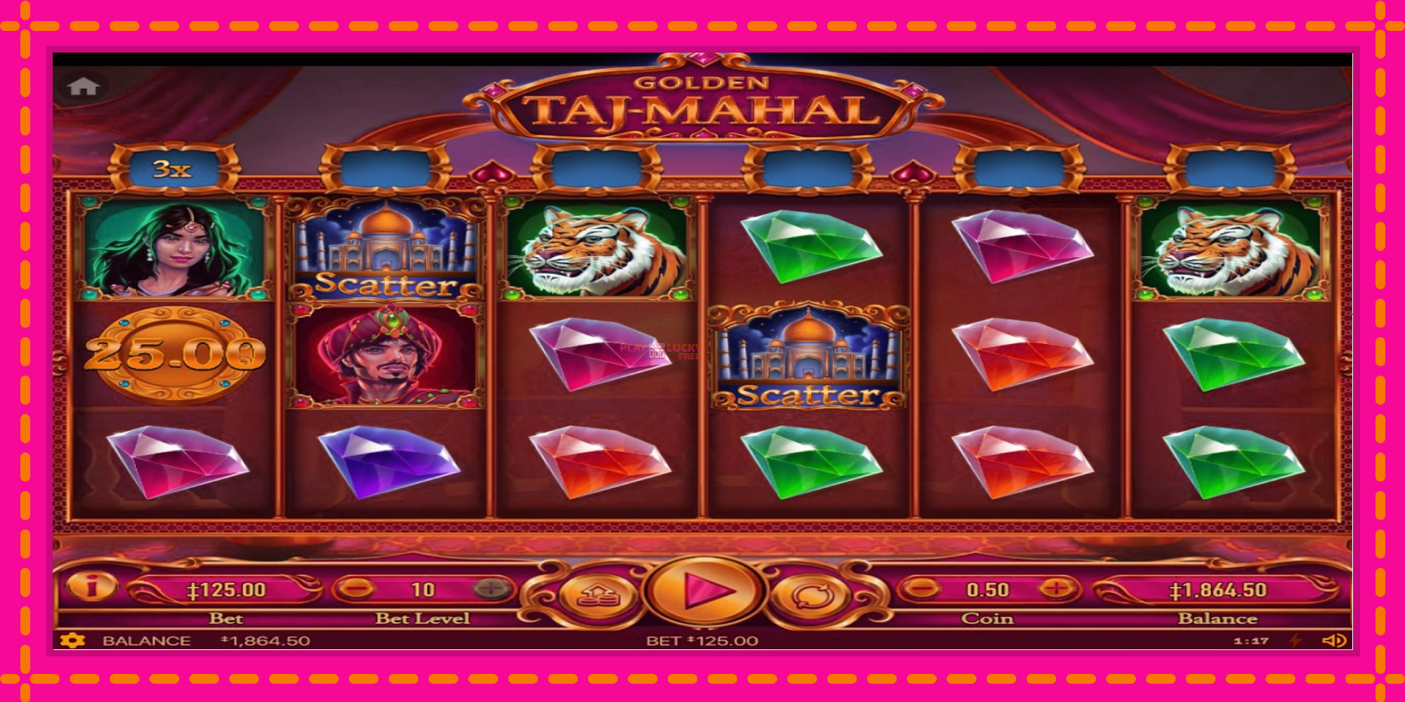 Безплатна игра в Golden Taj Mahal без регистрация, картина 1