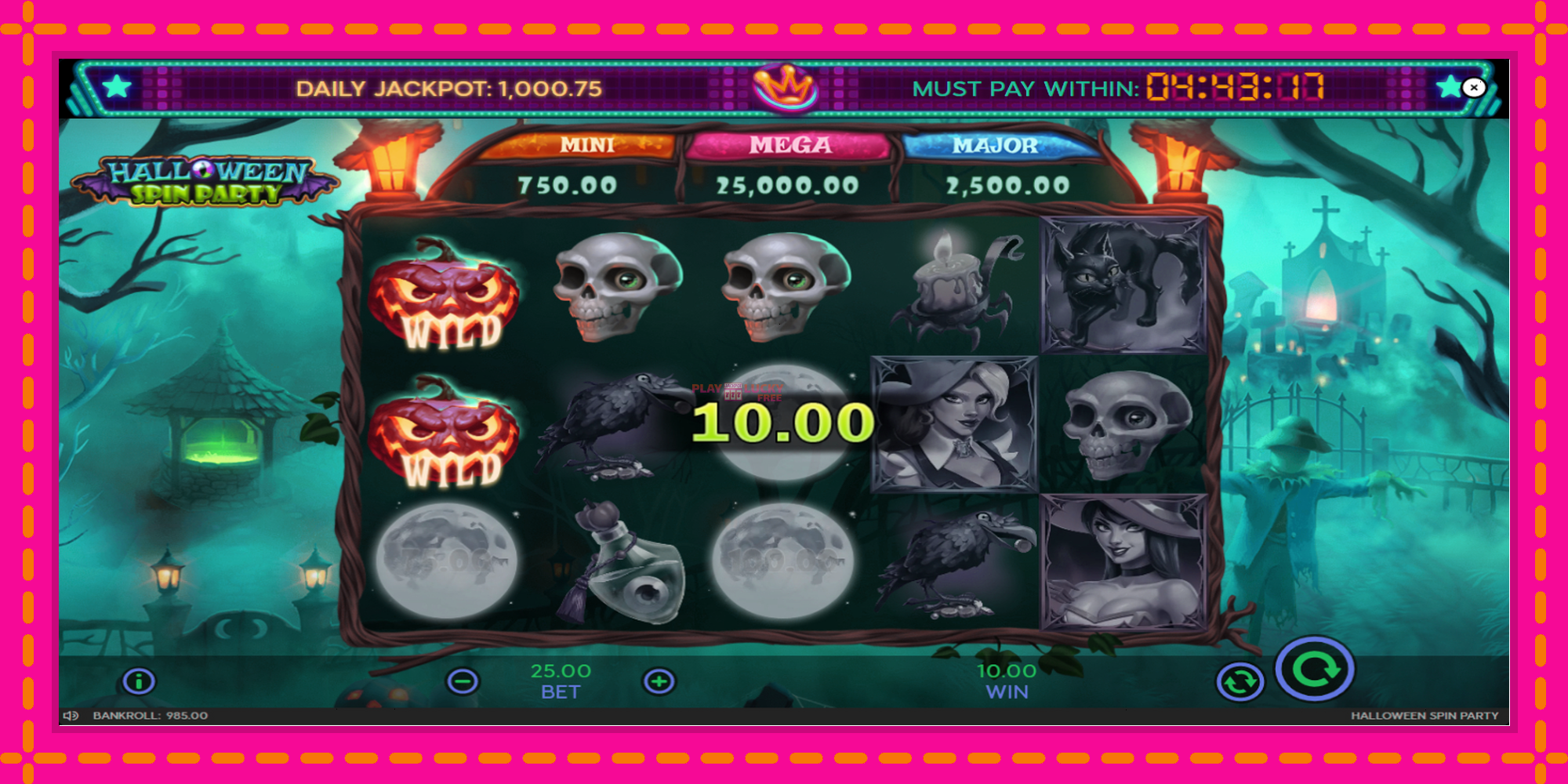 Безплатна игра в Halloween Spin Party без регистрация, картина 4