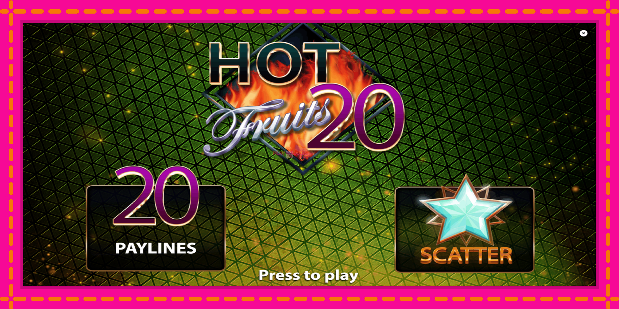 Безплатна игра в Hot Fruits 20 без регистрация, картина 1