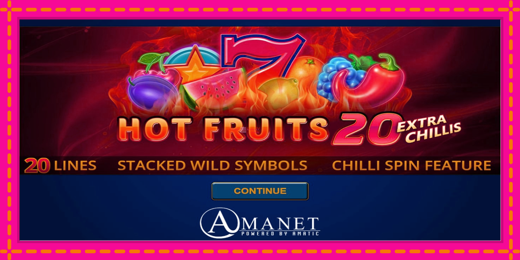 Безплатна игра в Hot Fruits 20 Extra Chillis без регистрация, картина 1