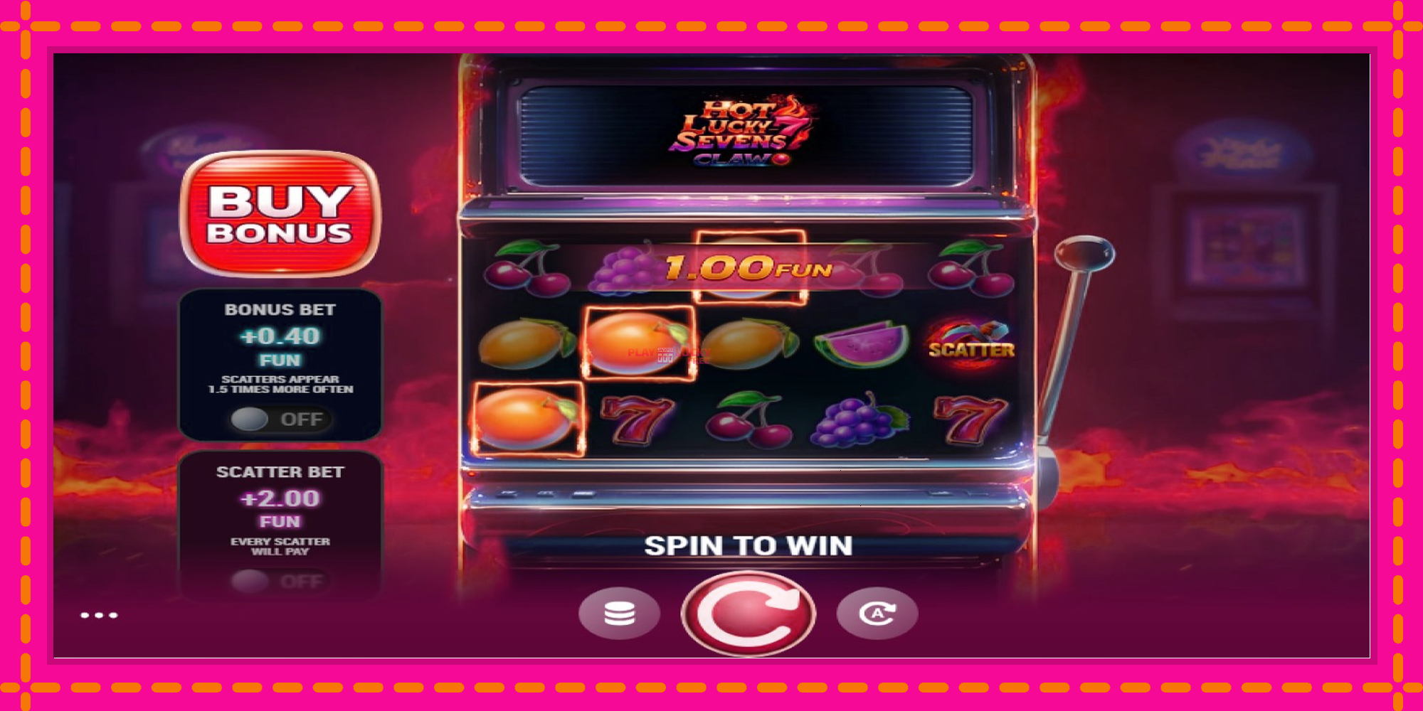 Безплатна игра в Hot Lucky Sevens Claw без регистрация, картина 2