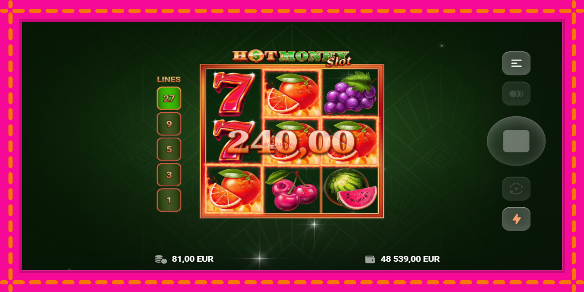 Безплатна игра в Hot Money Slot без регистрация, картина 3