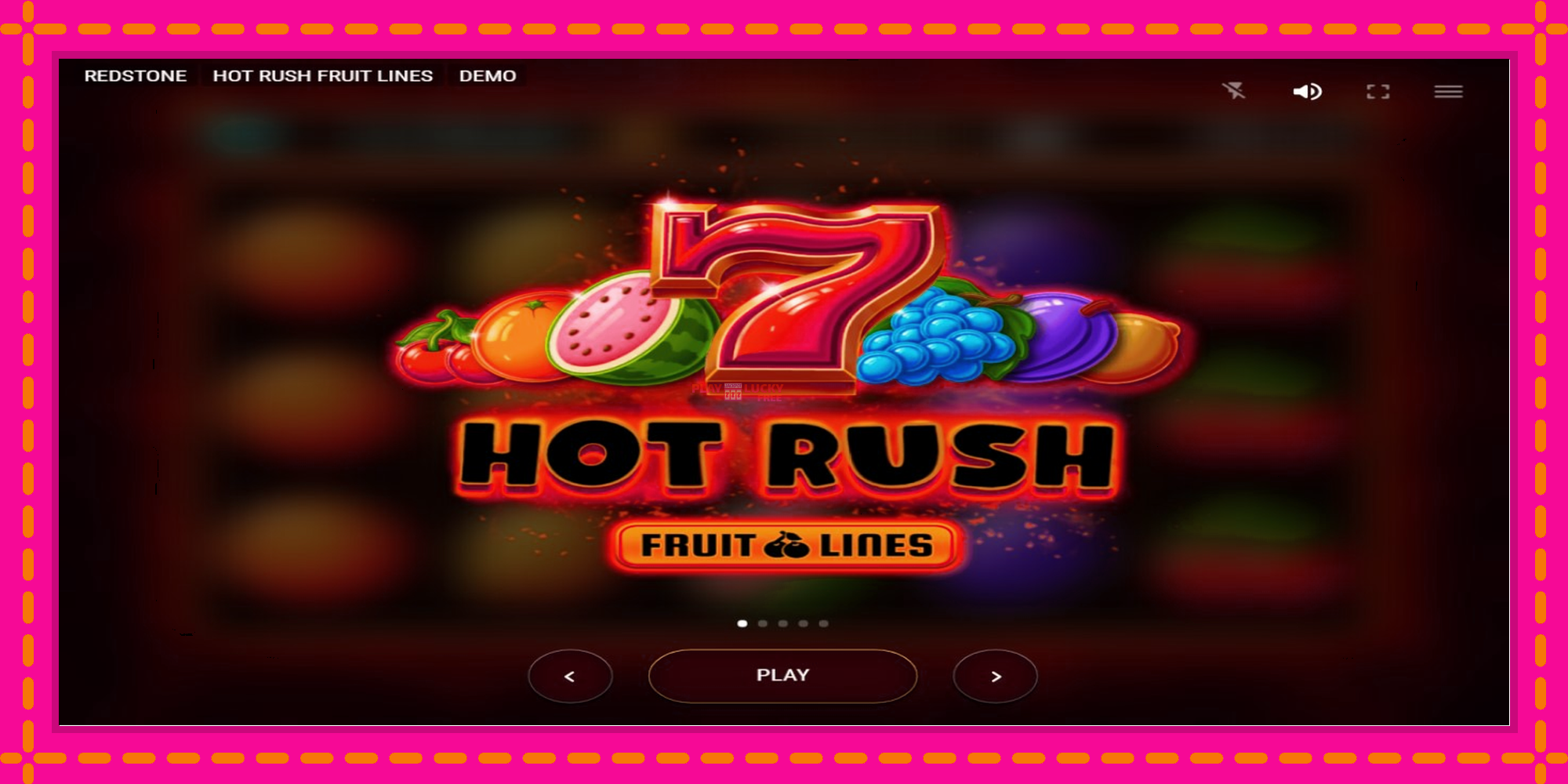 Безплатна игра в Hot Rush Fruit Lines без регистрация, картина 1