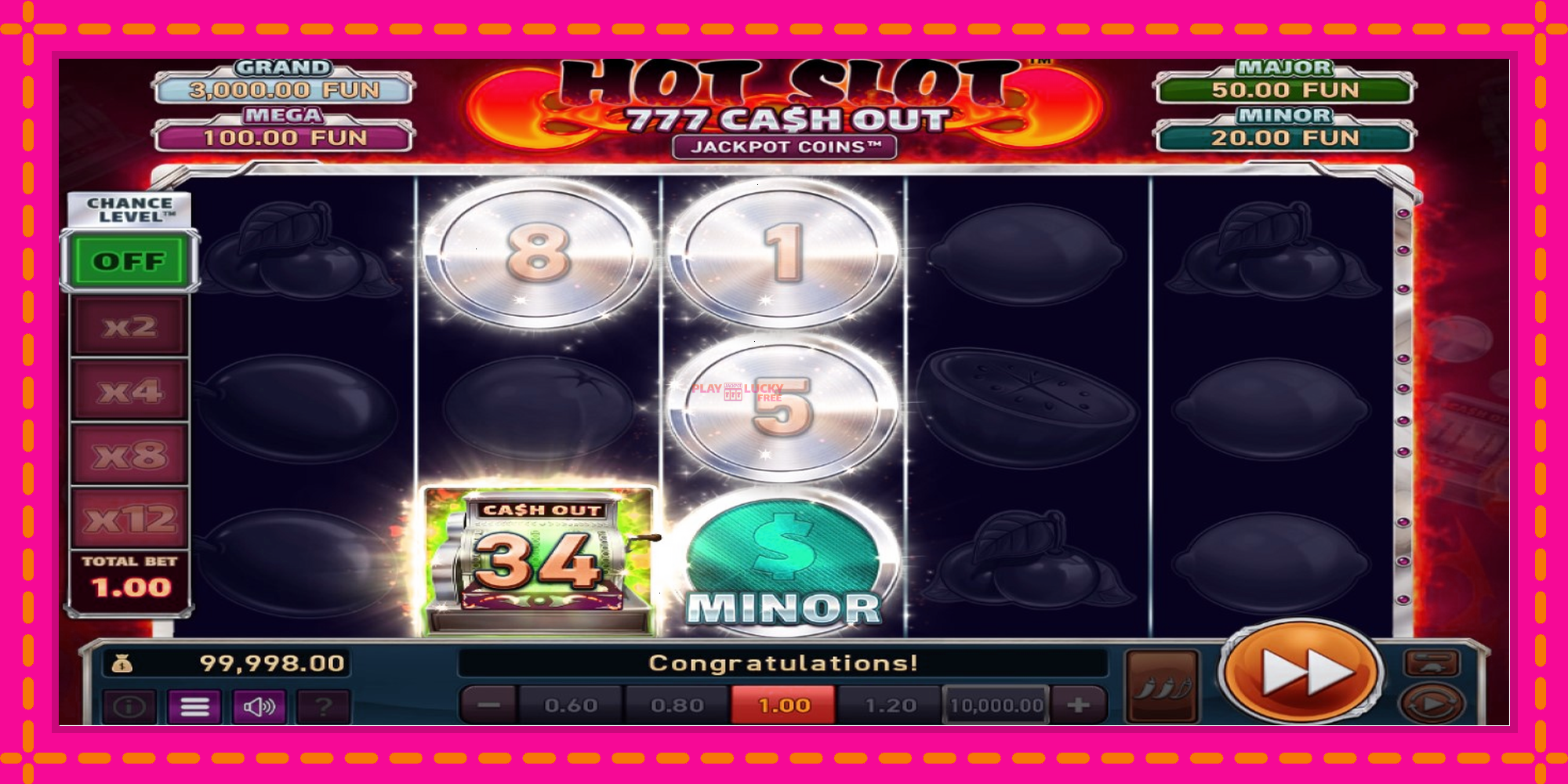 Безплатна игра в Hot Slot: 777 Cash Out Grand Platinum Edition без регистрация, картина 2