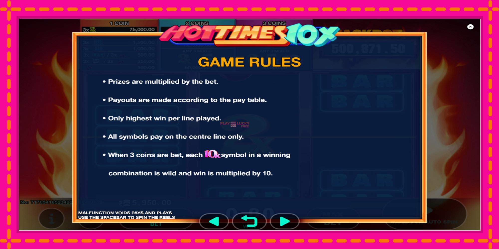 Безплатна игра в Hot Times 10x без регистрация, картина 6