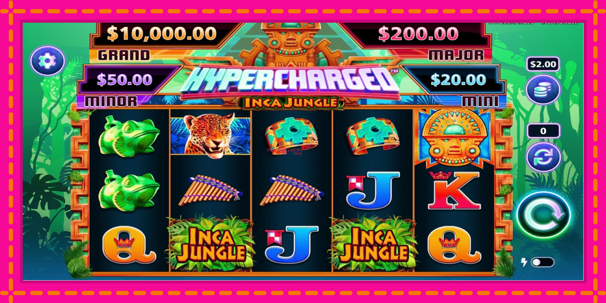 Безплатна игра в Hypercharged Inca Jungle без регистрация, картина 1