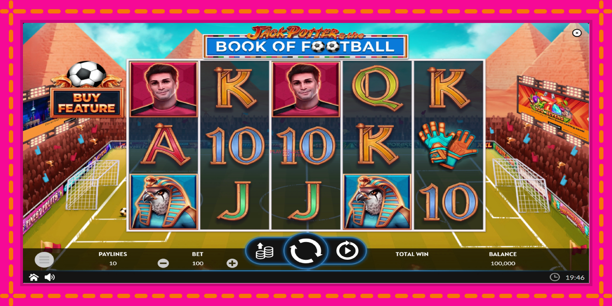 Безплатна игра в Jack Potter & The Book of Football без регистрация, картина 2