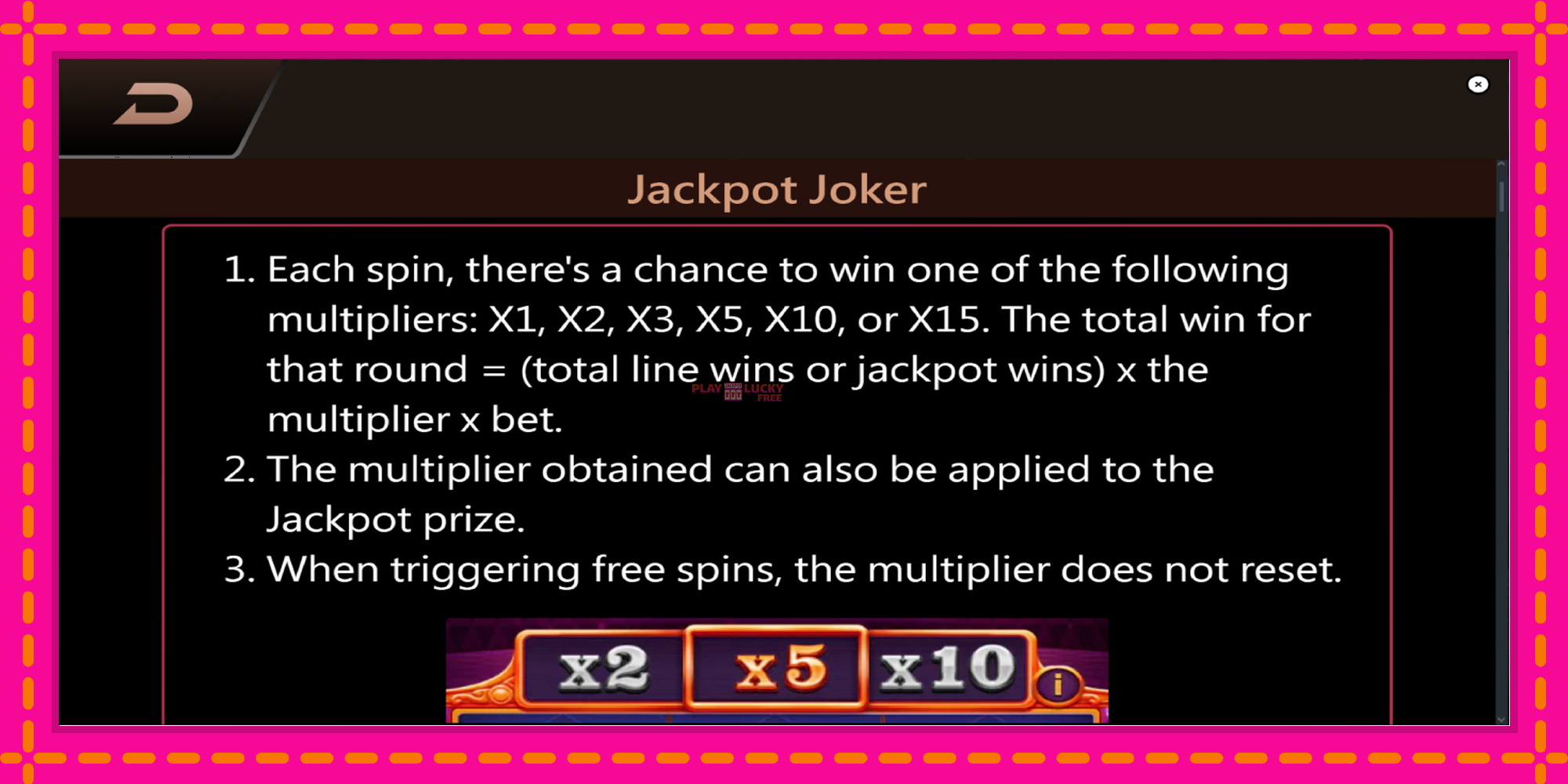 Безплатна игра в Jackpot Joker без регистрация, картина 6