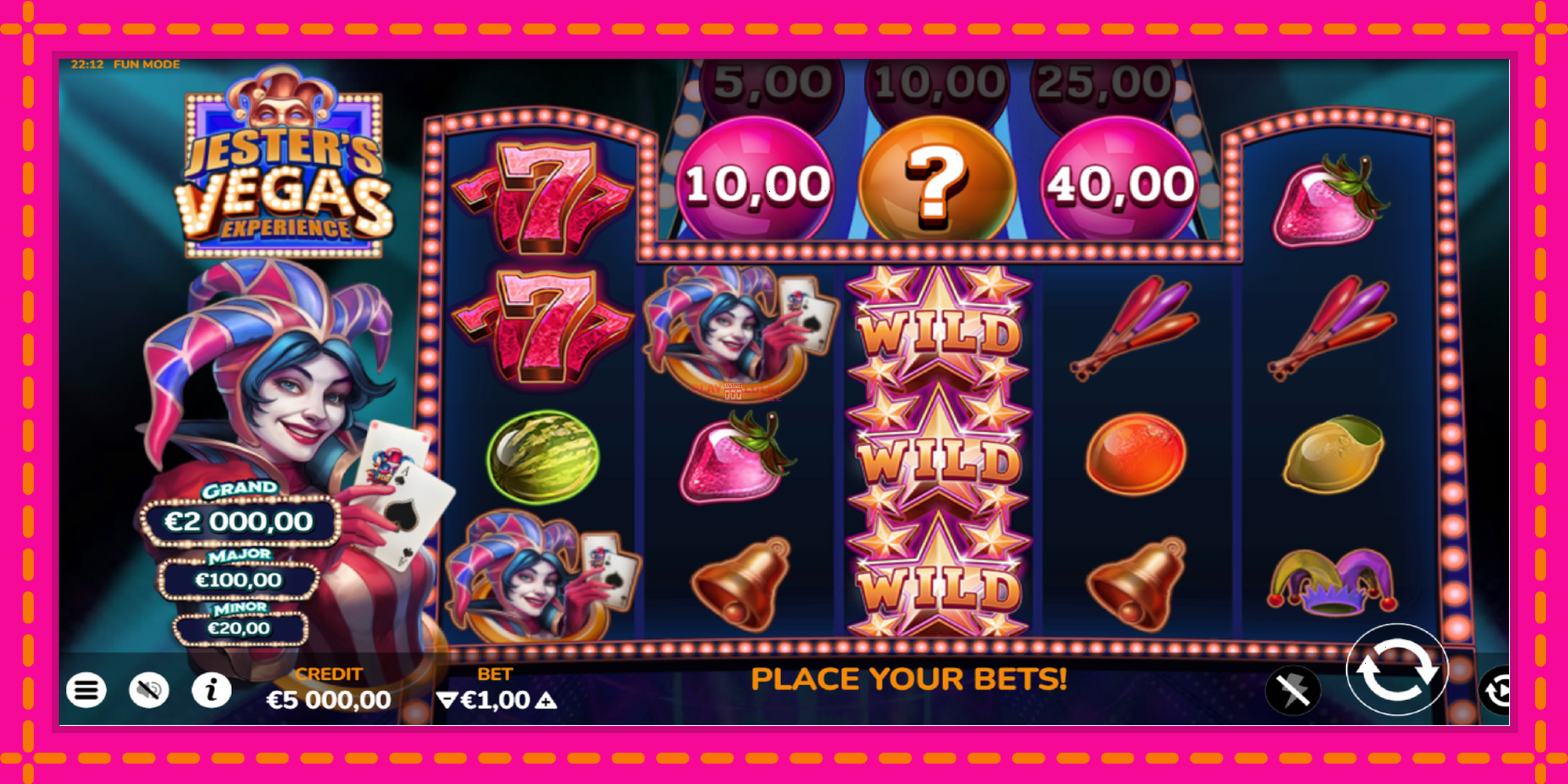 Безплатна игра в Jesters Vegas Experience без регистрация, картина 2