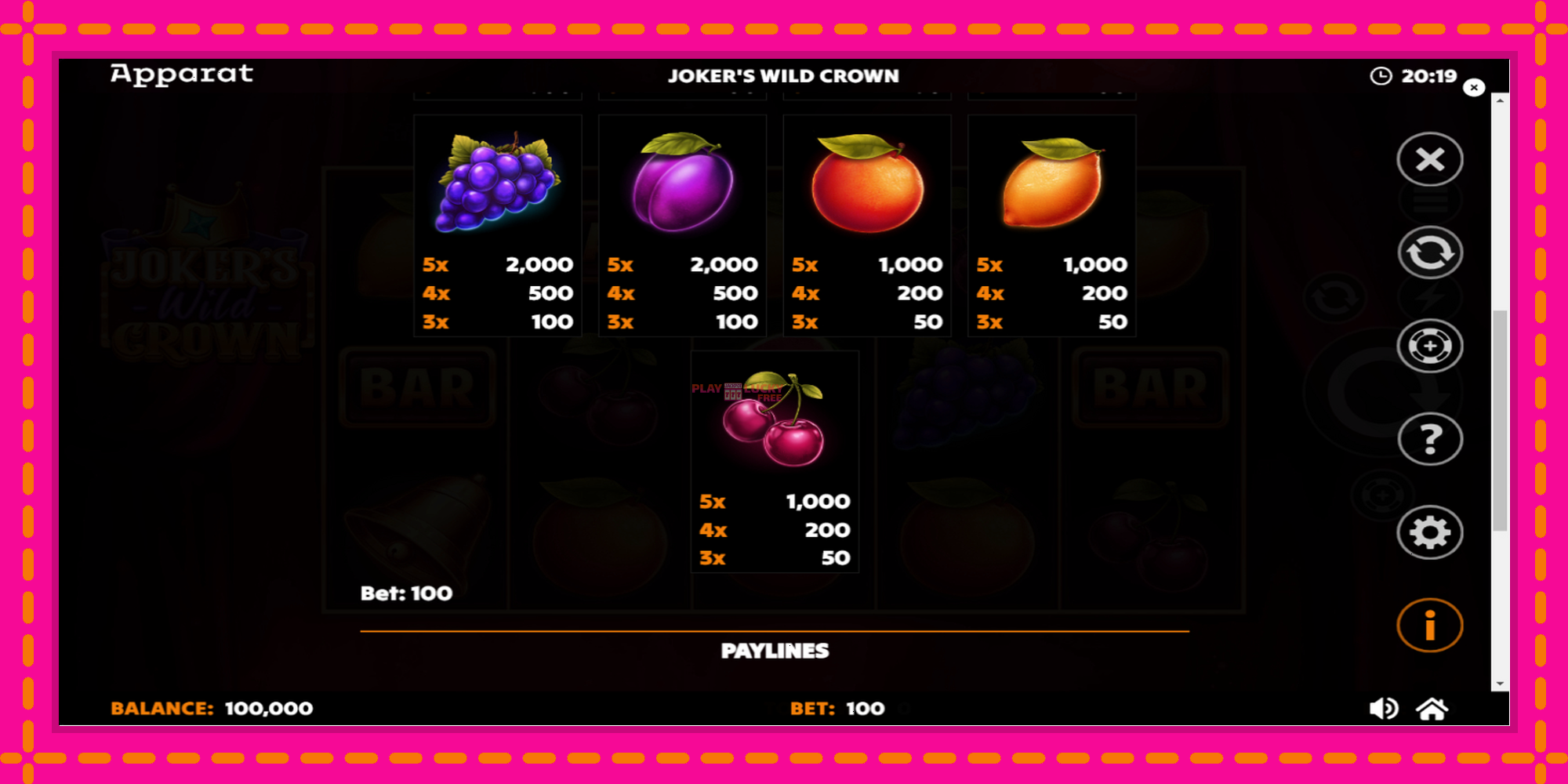 Безплатна игра в Jokers Wild Crown Diamond Treasures без регистрация, картина 6