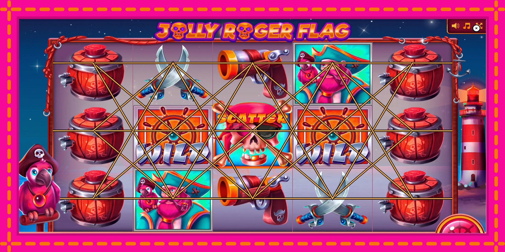 Безплатна игра в Jolly Roger Flag без регистрация, картина 1