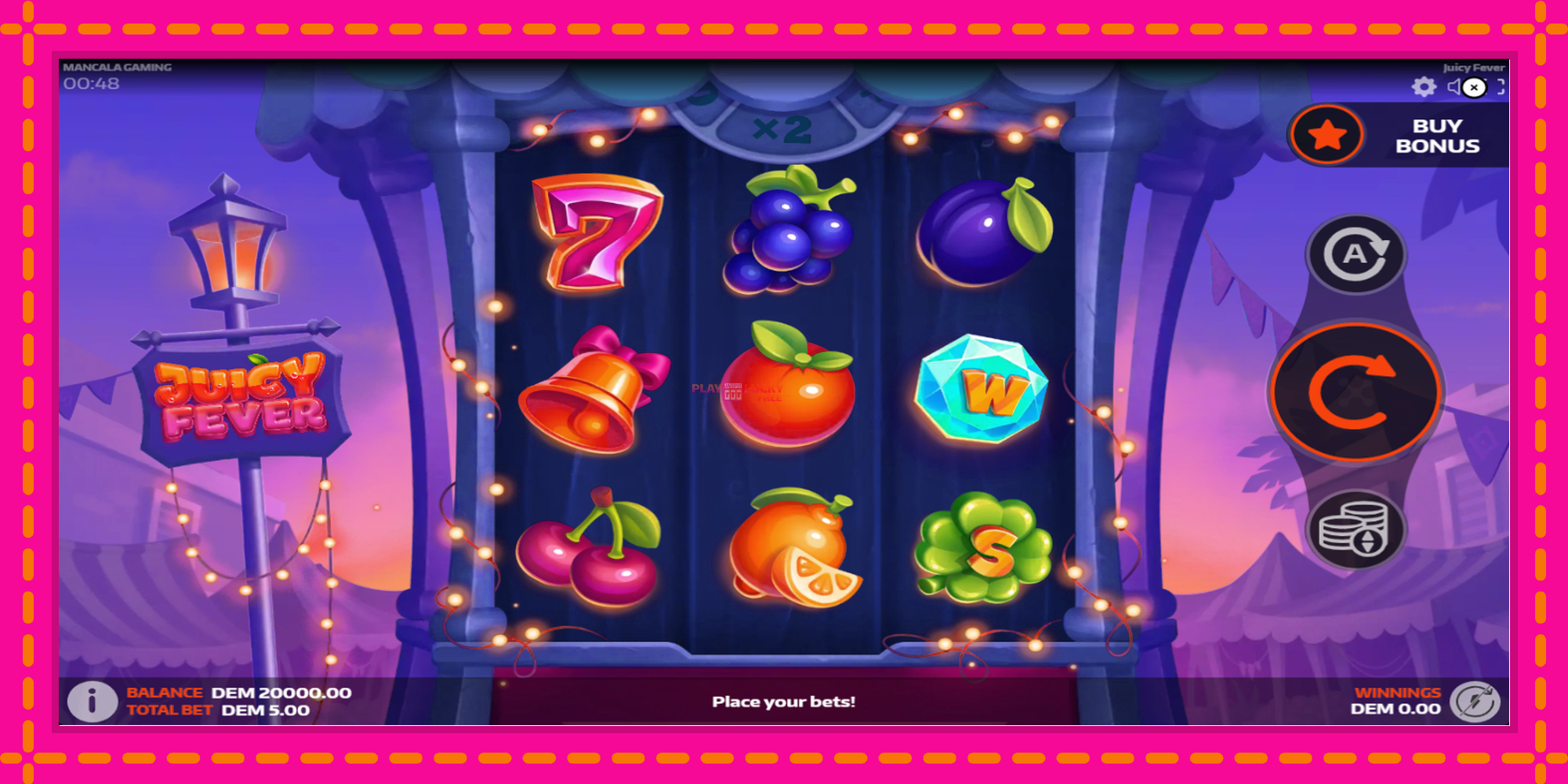 Безплатна игра в Juicy Fever без регистрация, картина 2