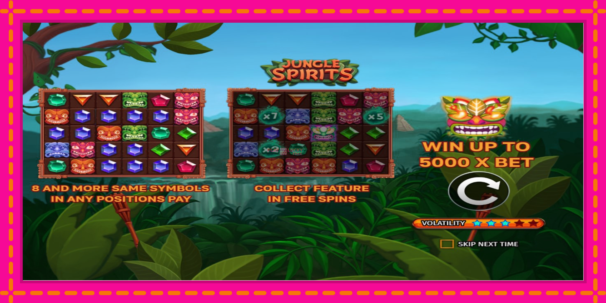 Безплатна игра в Jungle Spirits без регистрация, картина 1