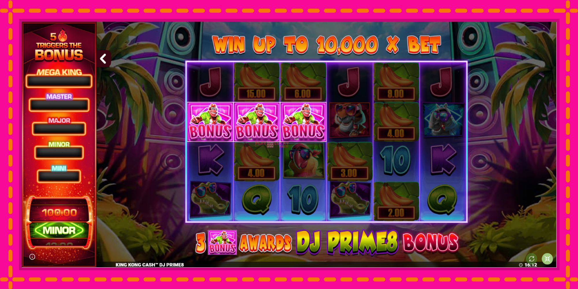 Безплатна игра в King Kong Cash DJ Prime8 Rapid Fire Jackpots без регистрация, картина 1