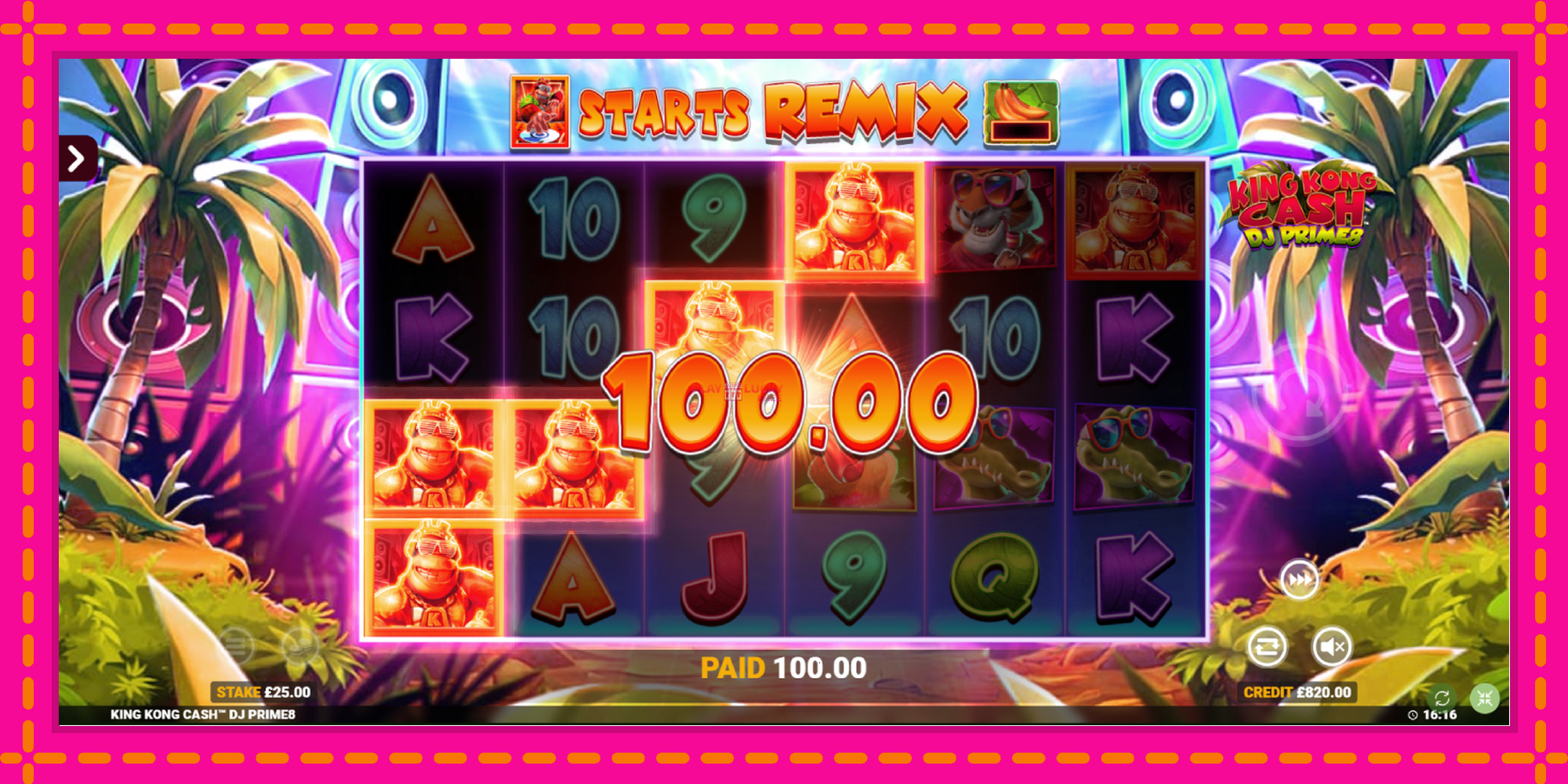 Безплатна игра в King Kong Cash DJ Prime8 Rapid Fire Jackpots без регистрация, картина 4