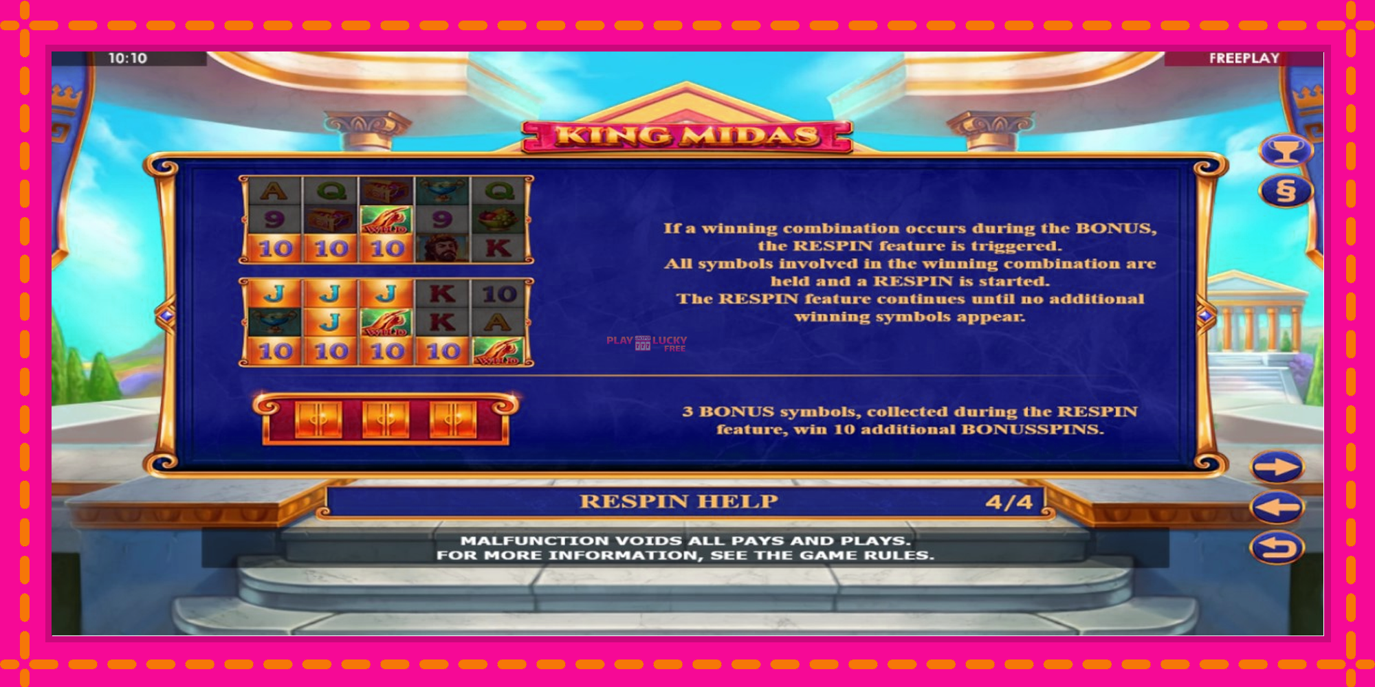 Безплатна игра в King Midas без регистрация, картина 7