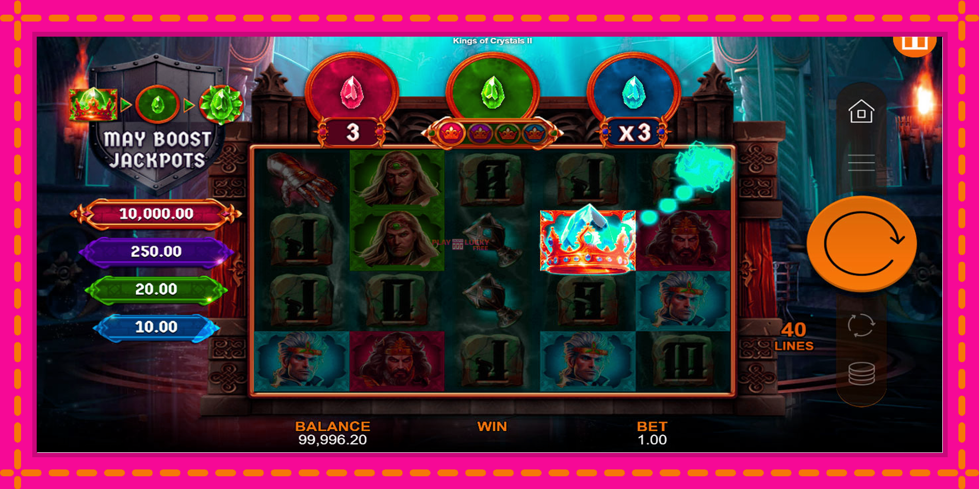 Безплатна игра в Kings of Crystals II Power Combo без регистрация, картина 3