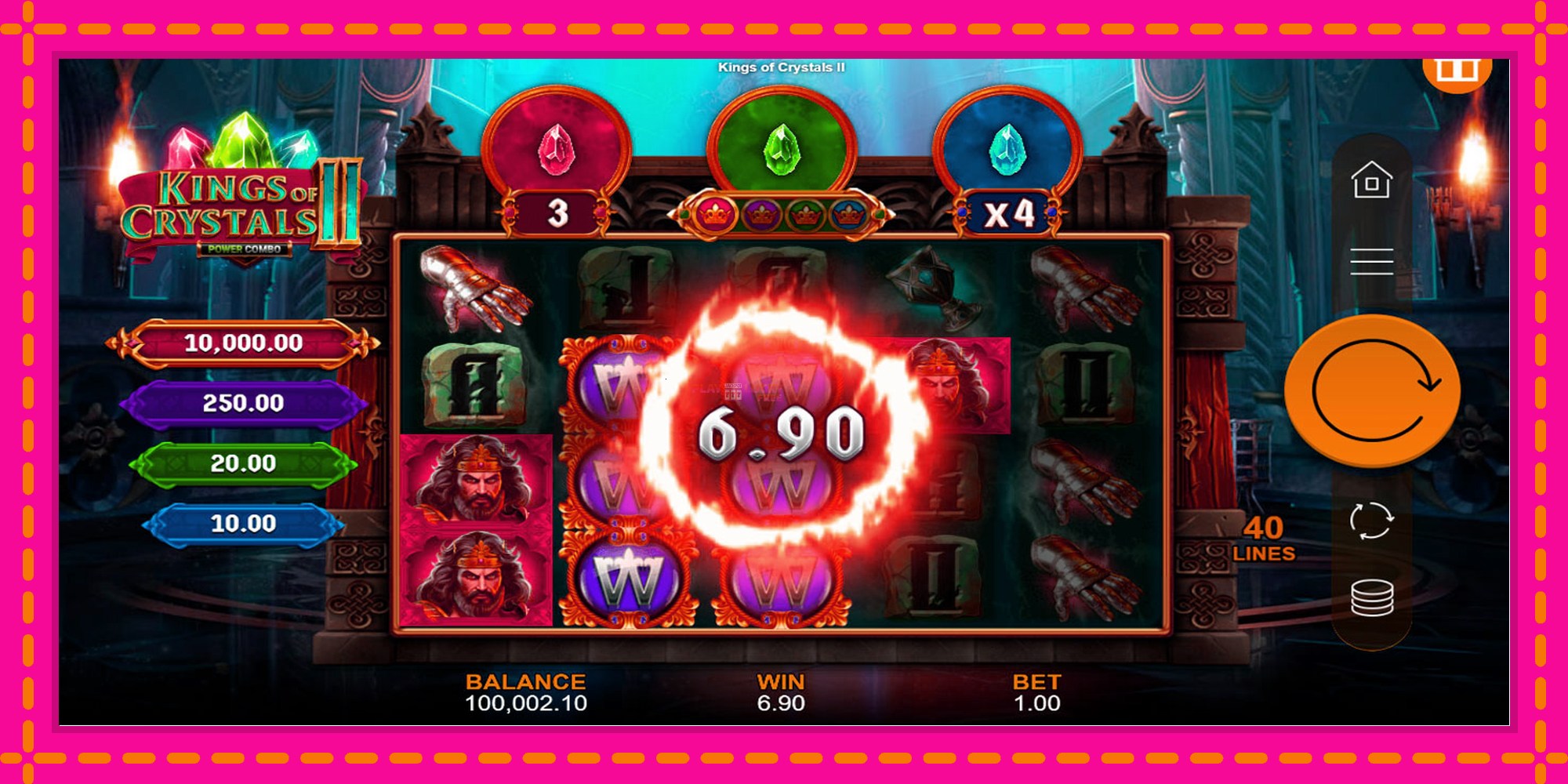 Безплатна игра в Kings of Crystals II Power Combo без регистрация, картина 4