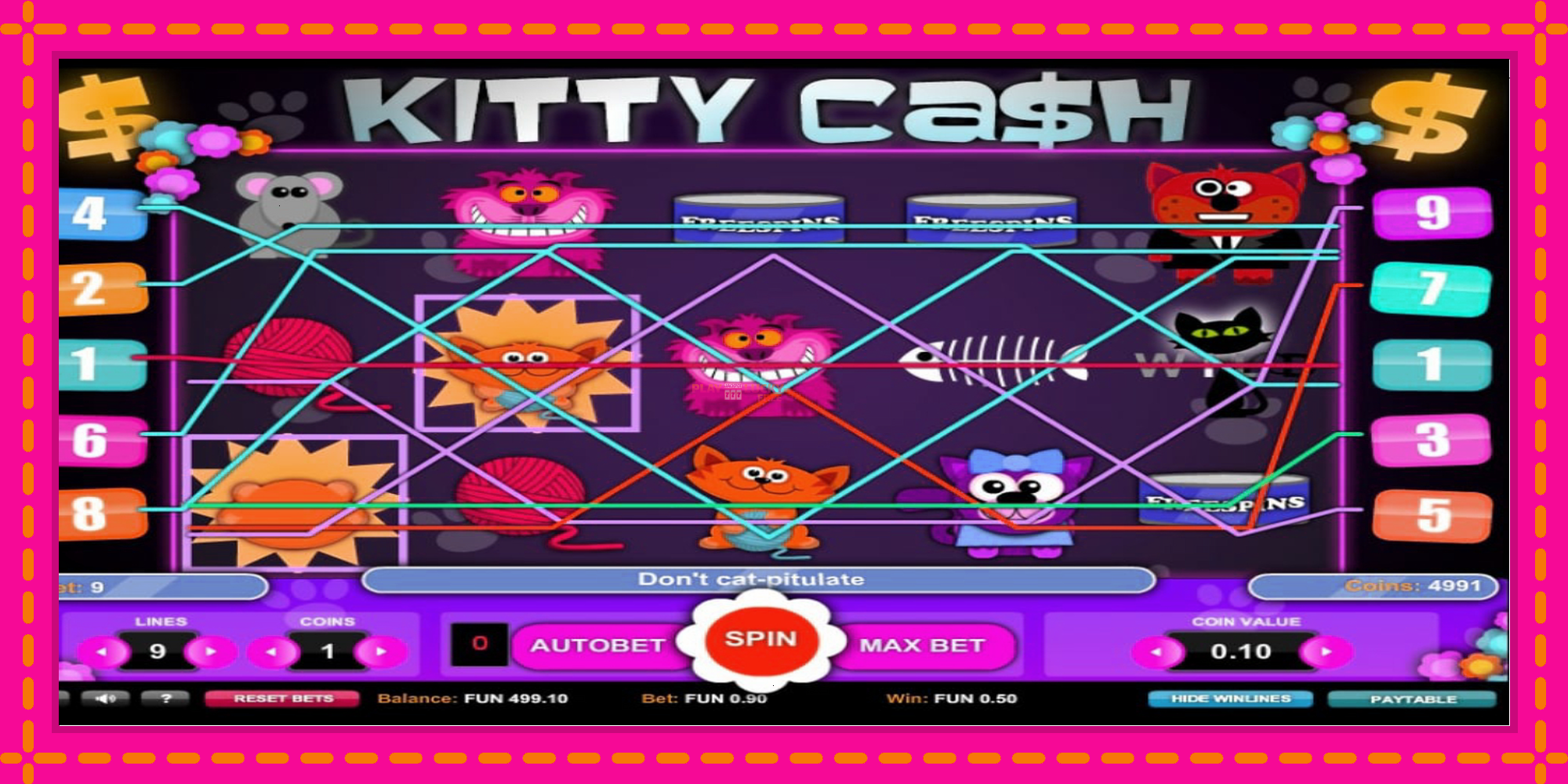 Безплатна игра в Kitty Cash без регистрация, картина 4