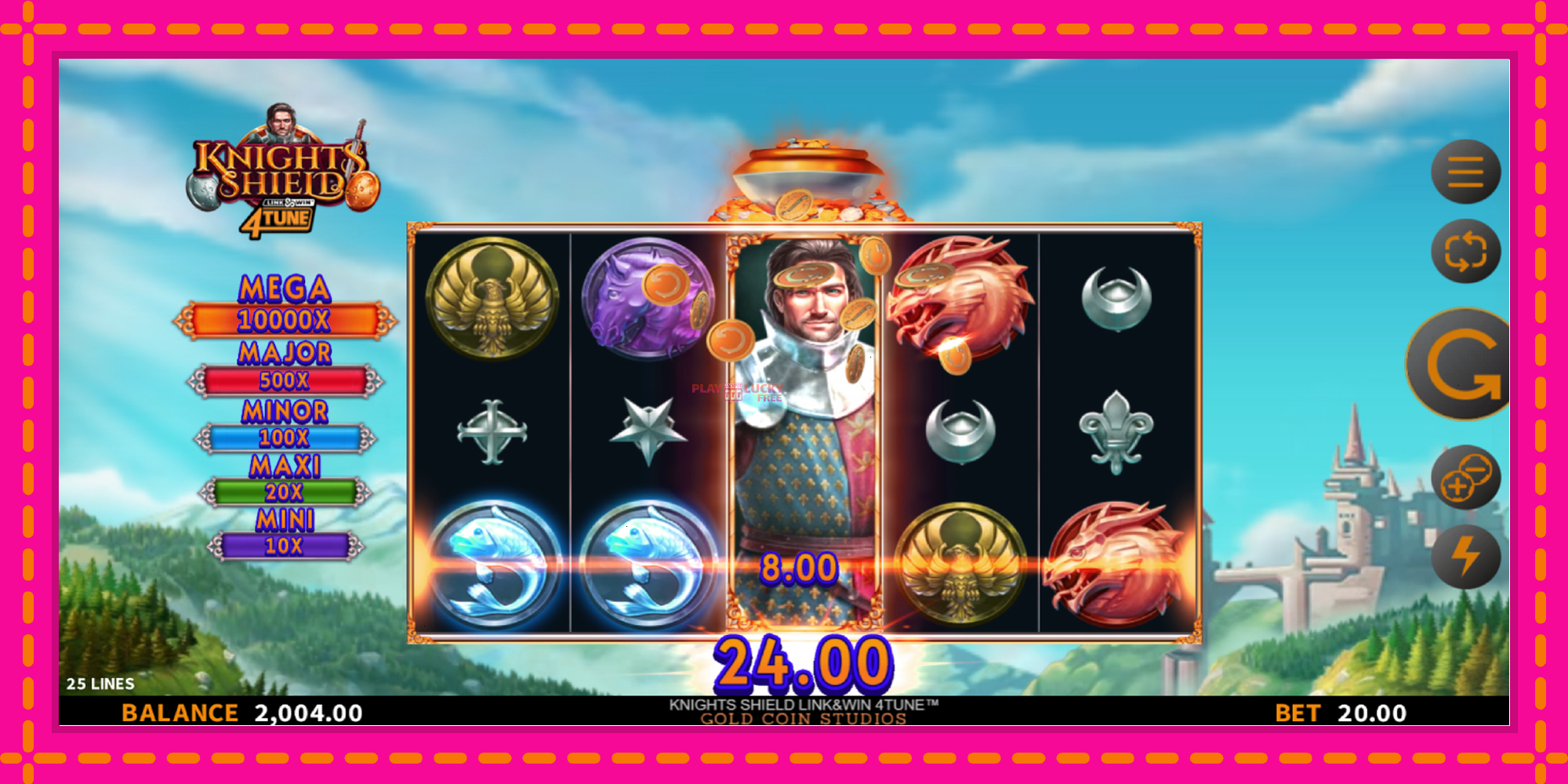 Безплатна игра в Knights Shield Link & Win 4Tune без регистрация, картина 3