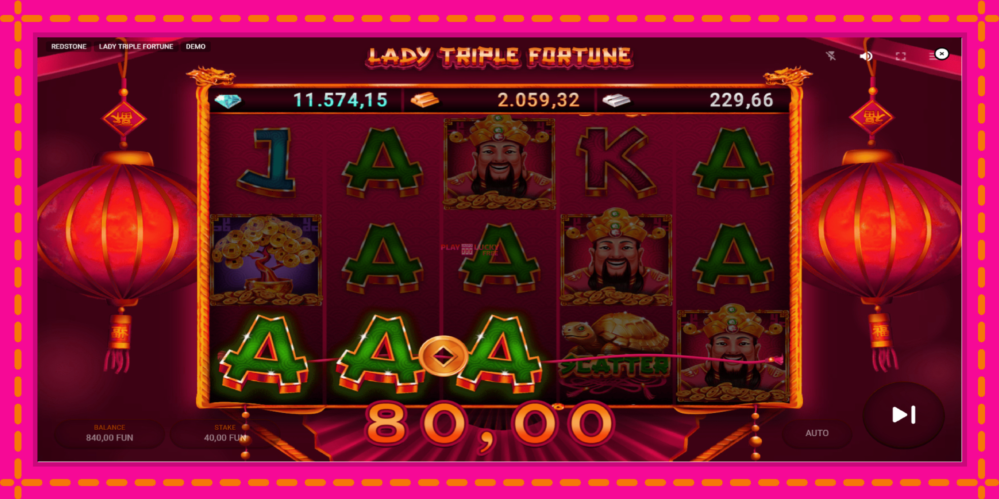 Безплатна игра в Lady Triple Fortune без регистрация, картина 3