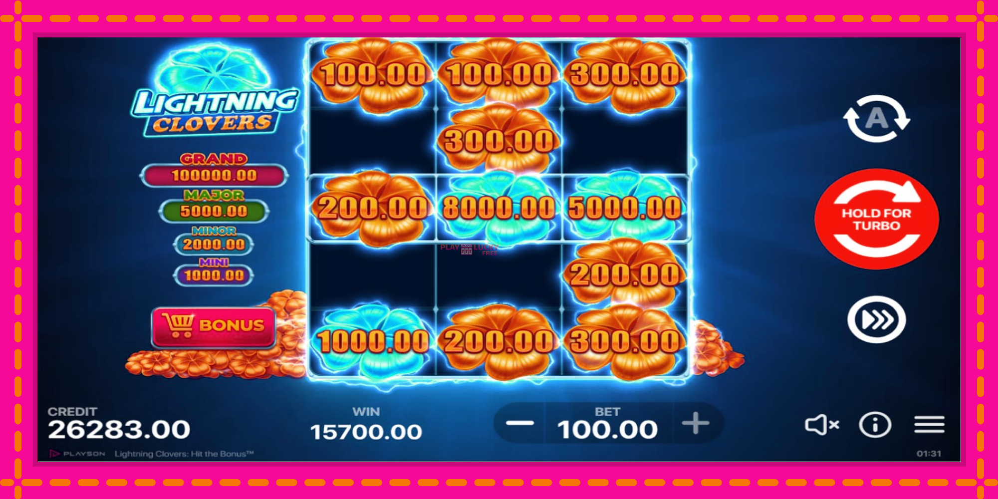 Безплатна игра в Lightning Clovers без регистрация, картина 3