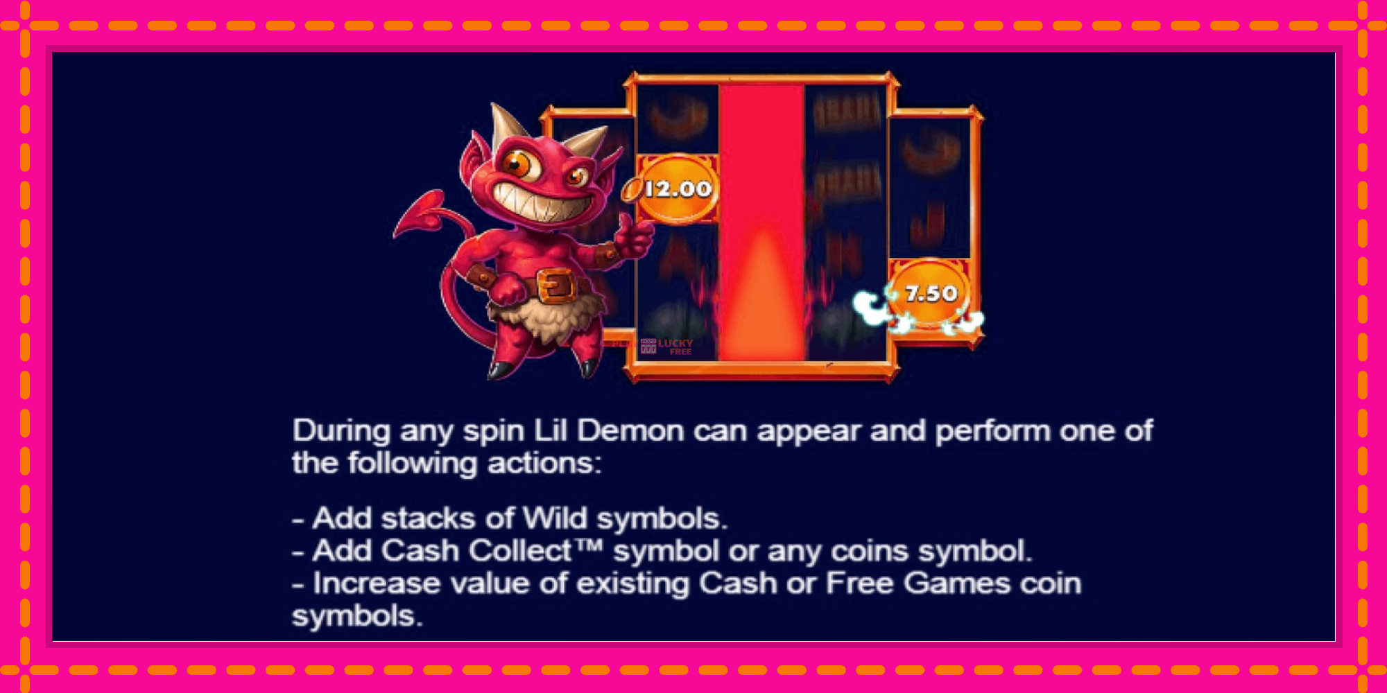 Безплатна игра в Lil Demon Mega Cash Collect без регистрация, картина 5