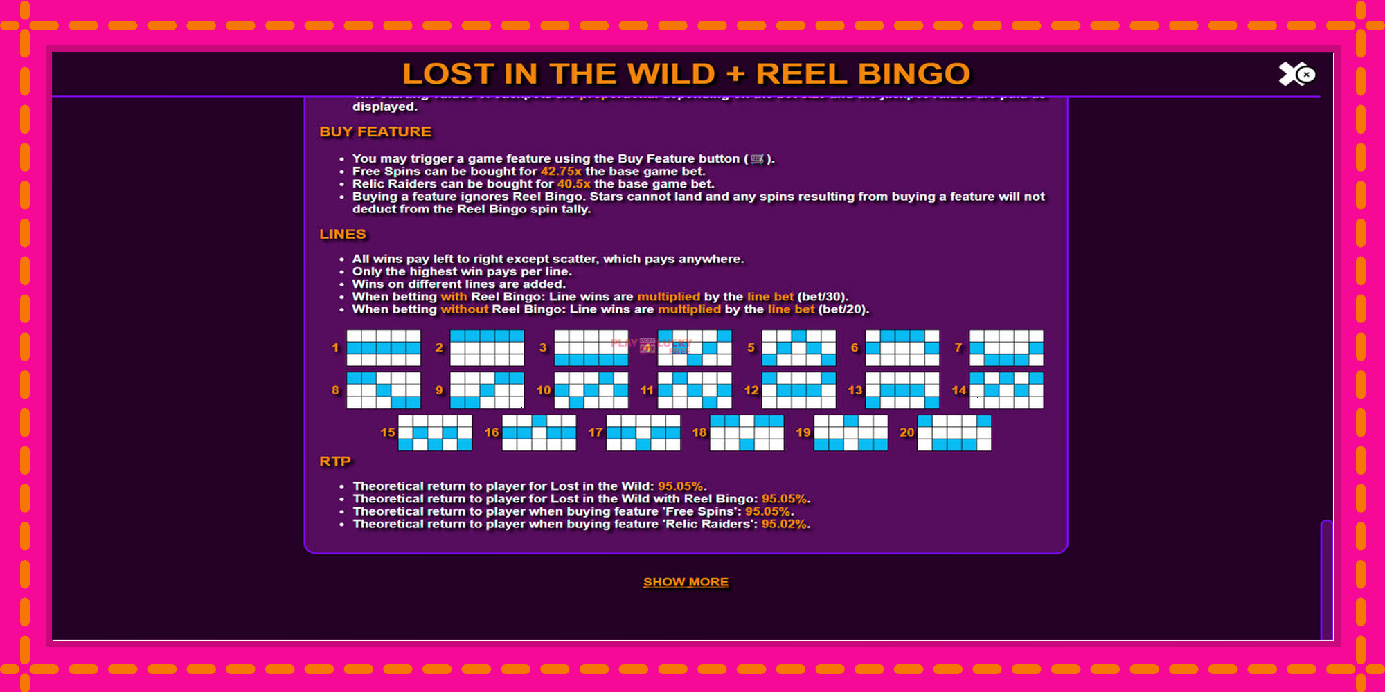 Безплатна игра в Lost in the Wild with Reel Bingo без регистрация, картина 7