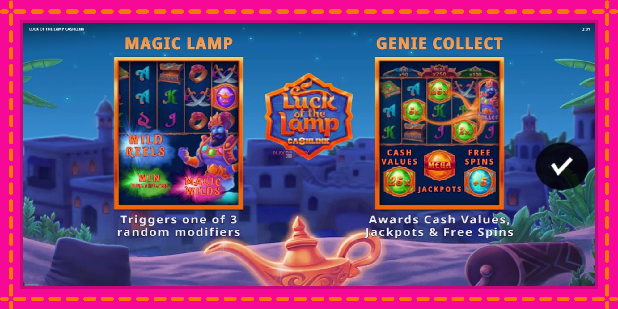 Безплатна игра в Luck of the Lamp Cashlink без регистрация, картина 1