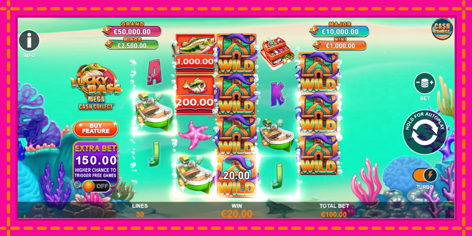 Безплатна игра в Lucky Bass Mega Cash Collect без регистрация, картина 4