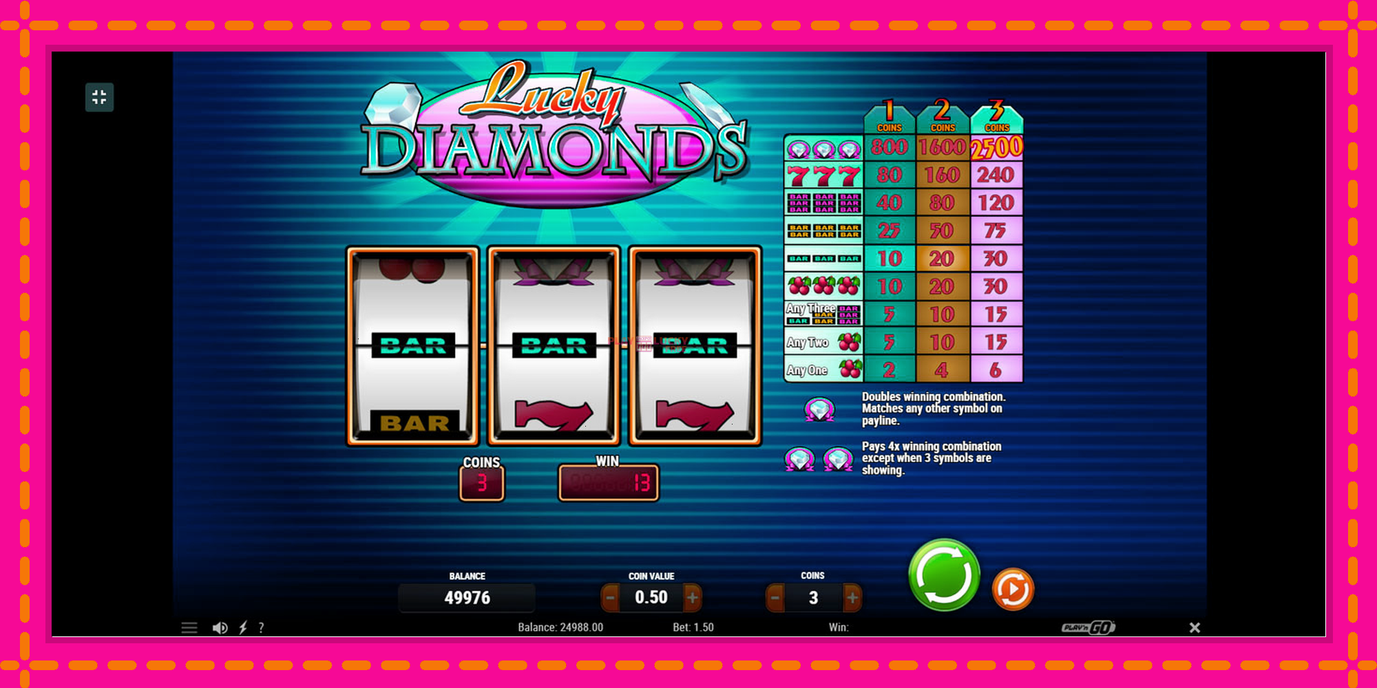 Безплатна игра в Lucky Diamonds без регистрация, картина 2