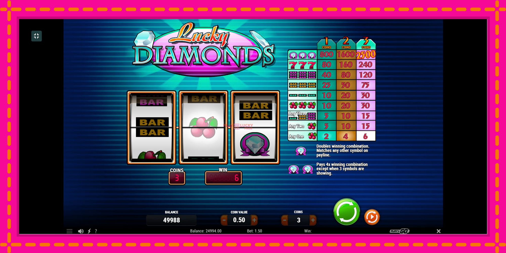 Безплатна игра в Lucky Diamonds без регистрация, картина 3