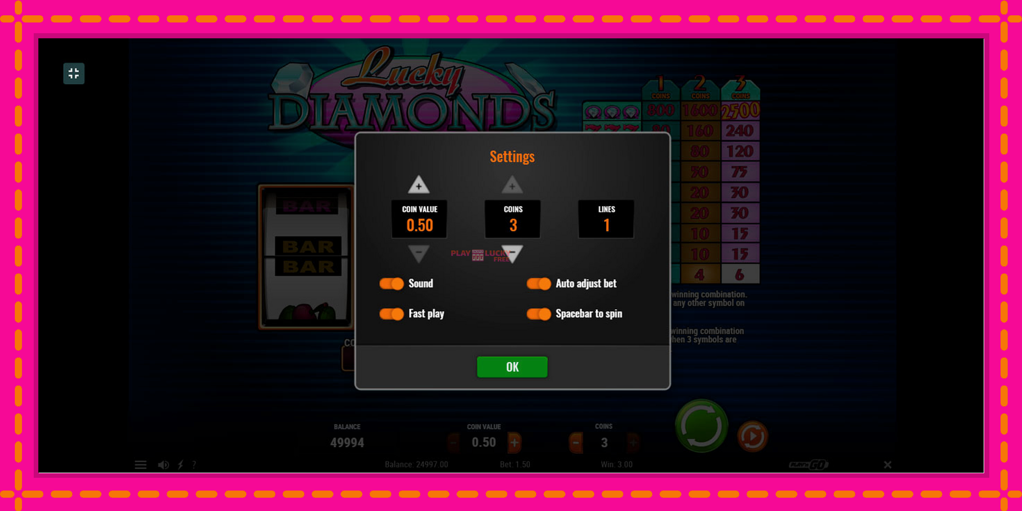 Безплатна игра в Lucky Diamonds без регистрация, картина 4