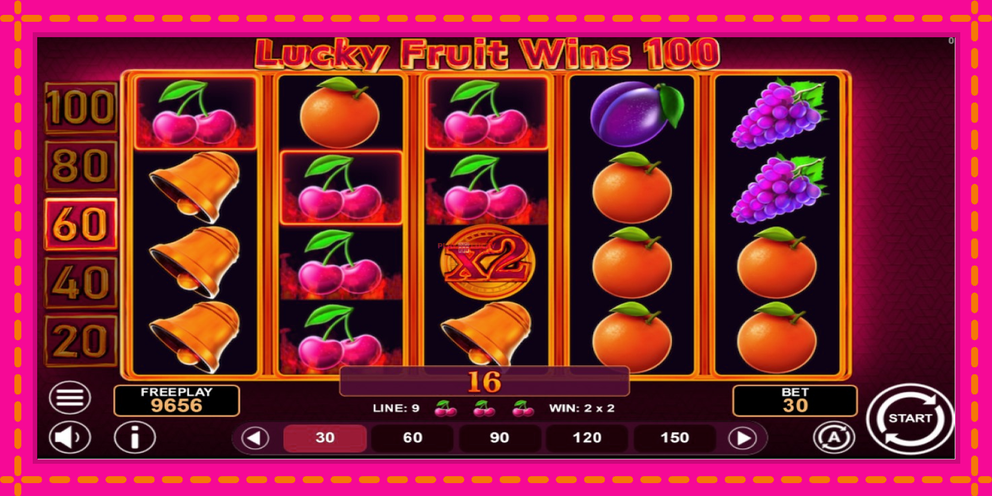 Безплатна игра в Lucky Fruit Wins 100 без регистрация, картина 2