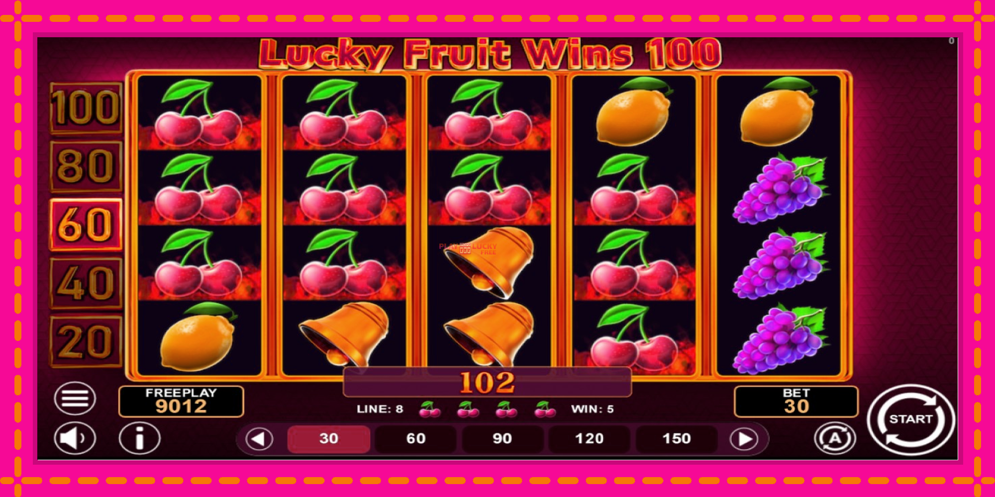 Безплатна игра в Lucky Fruit Wins 100 без регистрация, картина 3