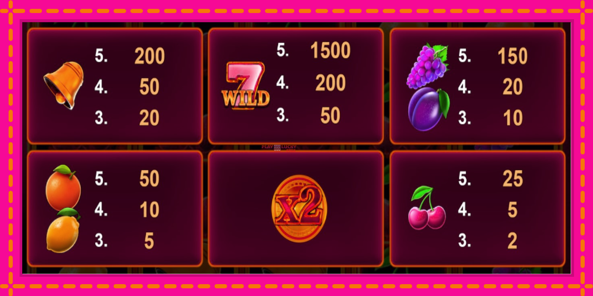 Безплатна игра в Lucky Fruit Wins 100 без регистрация, картина 4