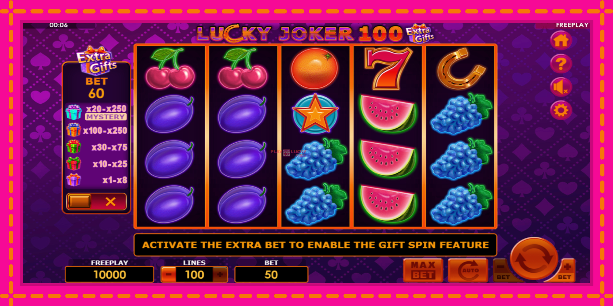 Безплатна игра в Lucky Joker 100 Extra Gifts без регистрация, картина 2