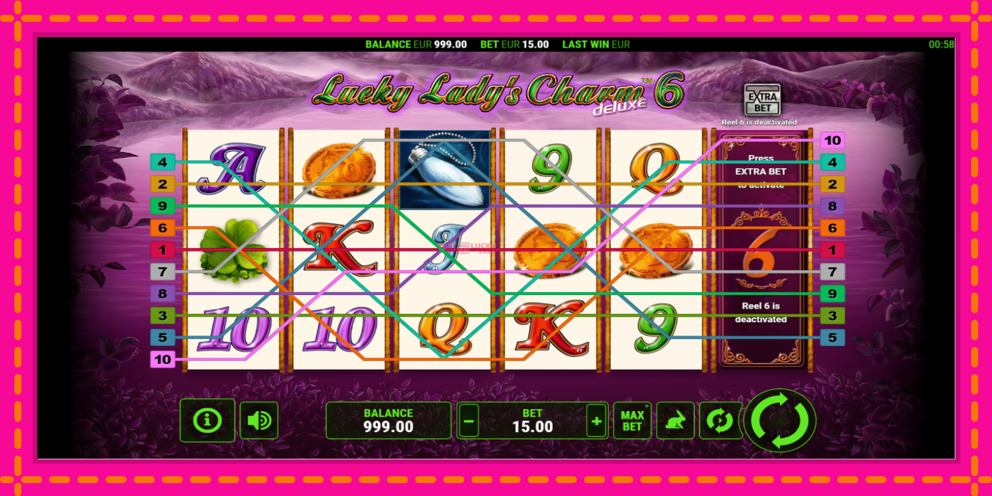 Безплатна игра в Lucky Ladys Charm Deluxe 6 без регистрация, картина 1