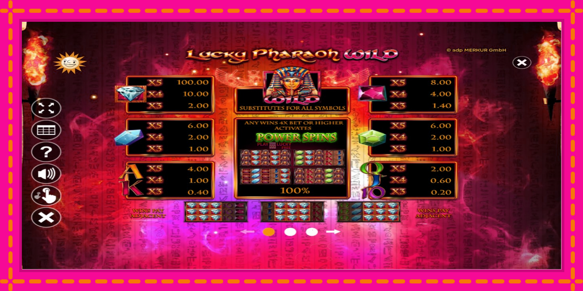 Безплатна игра в Lucky Pharaoh Wild без регистрация, картина 4