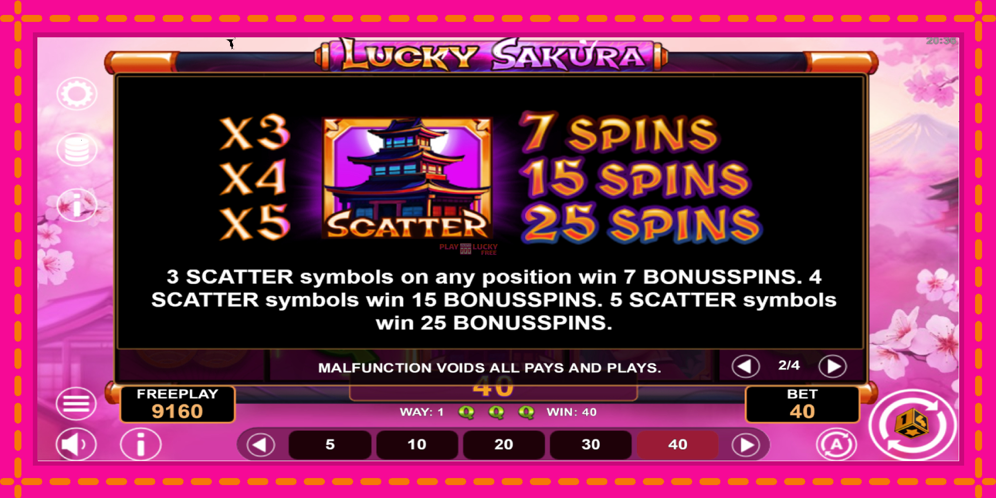 Безплатна игра в Lucky Sakura Win Spins без регистрация, картина 6