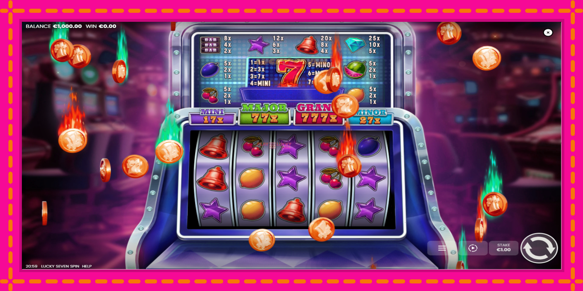 Безплатна игра в Lucky Seven Spin без регистрация, картина 2